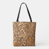 Giraffe Bont Patroon Print Tote Bag (Achterkant)
