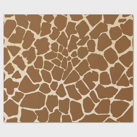 Giraffe bont patroonprint cadeaupapier (Vlak)