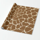Giraffe bont patroonprint cadeaupapier (Uitgerold)