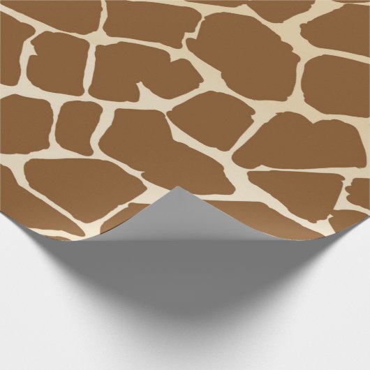 Giraffe bont patroonprint cadeaupapier (Hoek)