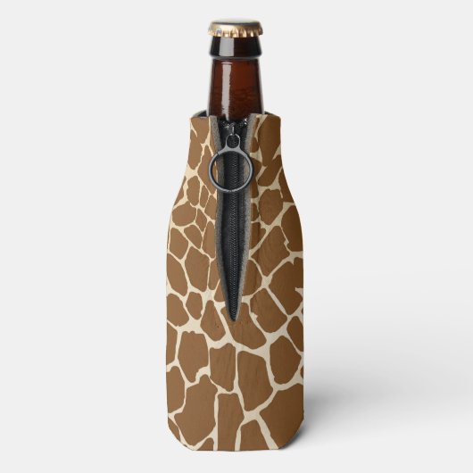 Giraffe bont patroonprint flesjeskoeler (Fles Achterkant)