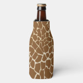 Giraffe bont patroonprint flesjeskoeler (Fles Voorkant)