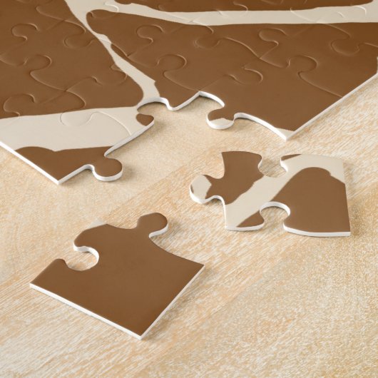 Giraffe bont patroonprint legpuzzel (Zijkant)