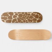 Giraffe bont patroonprint persoonlijk skateboard (Horizontaal)