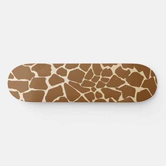 Giraffe bont patroonprint persoonlijk skateboard (Horizontaal)