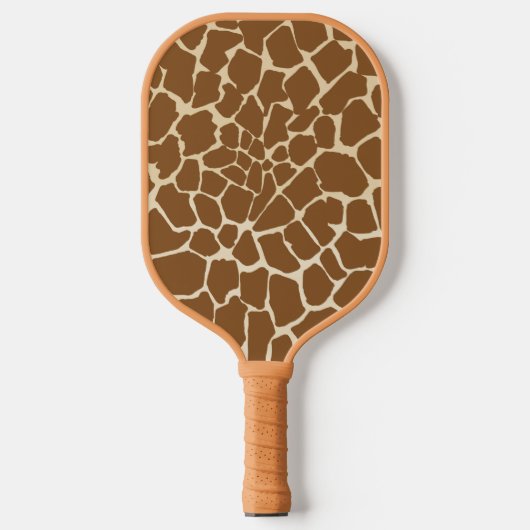 Giraffe bont patroonprint pickleball paddle (Voorkant)