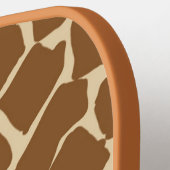 Giraffe bont patroonprint pickleball paddle (Links Detail)