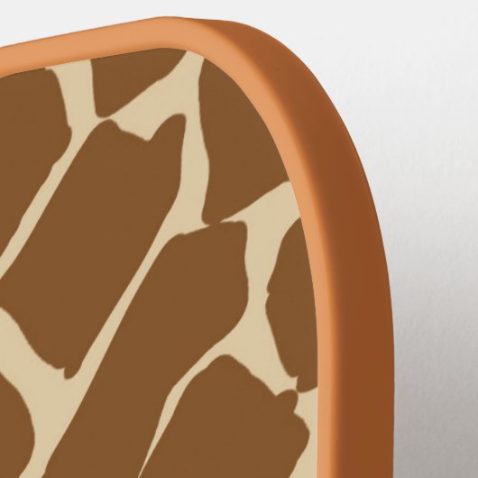 Giraffe bont patroonprint pickleball paddle (Links Detail)