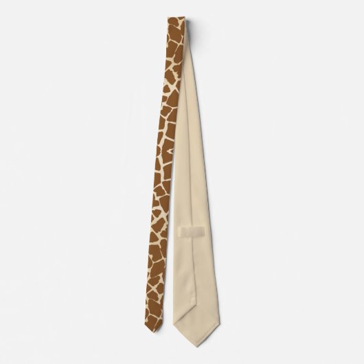 Giraffe bont patroonprint stropdas (Achterkant)