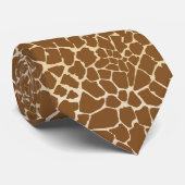 Giraffe bont patroonprint stropdas (Opgerold)