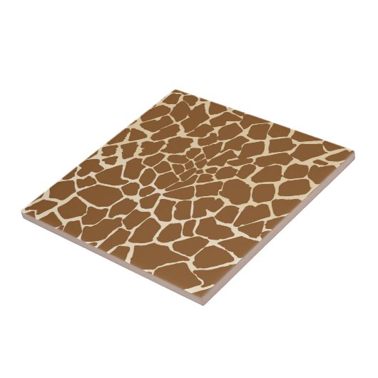 Giraffe bont patroonprint tegeltje (Zijkant)