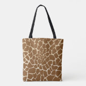 Giraffe bont patroonprint tote bag (Achterkant)