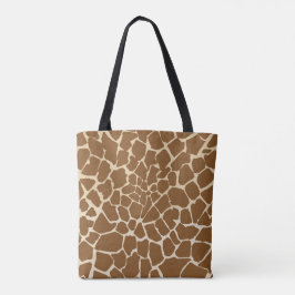Giraffe bont patroonprint tote bag