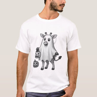 Giraffe Boo Halloween Klassiek T-Shirt_3 T-shirt