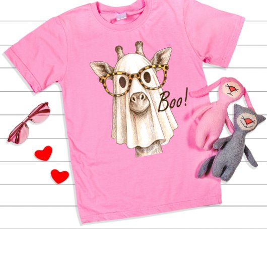 Giraffe Boo Halloween Kostuum Mannen Vrouwen Meisj T-shirt