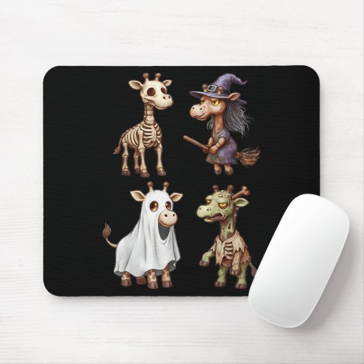 Giraffe Boo Zombie Witch Halloween Costume Women  Muismat (Met muis)