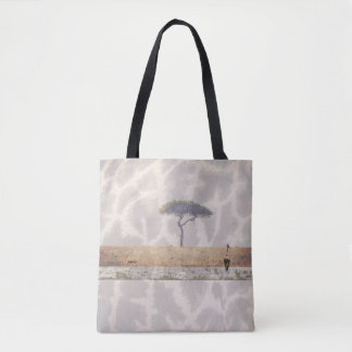 Giraffe boodschappentas tote bag