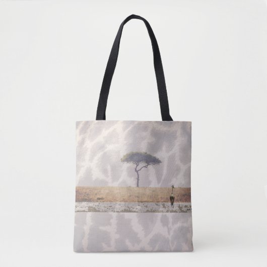 Giraffe boodschappentas tote bag (Voorkant)