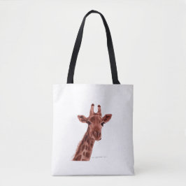 Giraffe boodschappentas tote bag