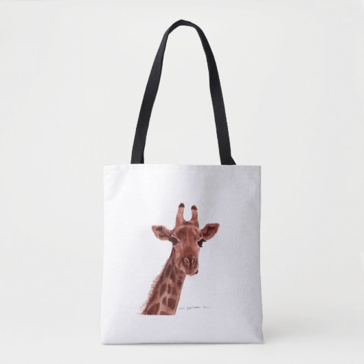 Giraffe boodschappentas tote bag (Voorkant)
