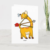 Giraffe Boogschutter Pijl Boog Kaart (Achterkant)