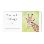 Giraffe book label (Voorkant)