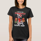 Giraffe - Boom - kerstfeestmaal T-shirt (Voorkant)