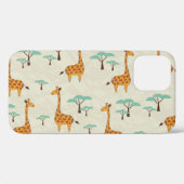 Giraffe boom  patroon. Case-Mate iPhone case (Achterkant (horizontaal))
