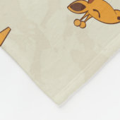 Giraffe boom patroon. fleece deken (Hoek)