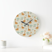 Giraffe boom  patroon. grote klok (Huis)