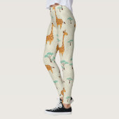 Giraffe boom patroon. leggings (Links)