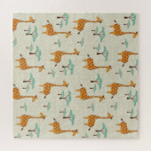 Giraffe boom patroon. legpuzzel (Horizontaal)