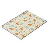 Giraffe boom  patroon. notitieboek (Linkerzijde)
