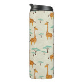 Giraffe boom patroon. thermosbeker (Geroteerd rechts)