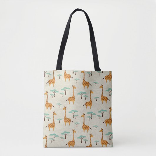 Giraffe boom  patroon. tote bag (Voorkant)