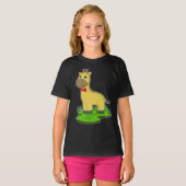 Giraffe Bow stropdas T-shirt (Voorkant volledig)