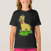 Giraffe Bow stropdas T-shirt (Voorkant)