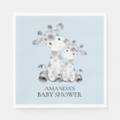 Giraffe Boys Baby shower Papieren servetten (Voorkant)