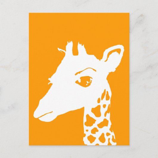 giraffe briefkaart (Voorkant)