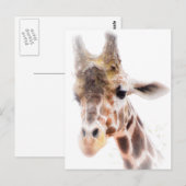 Giraffe Briefkaart (Voorkant / Achterkant)