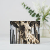 Giraffe Briefkaart (Staand voorkant)