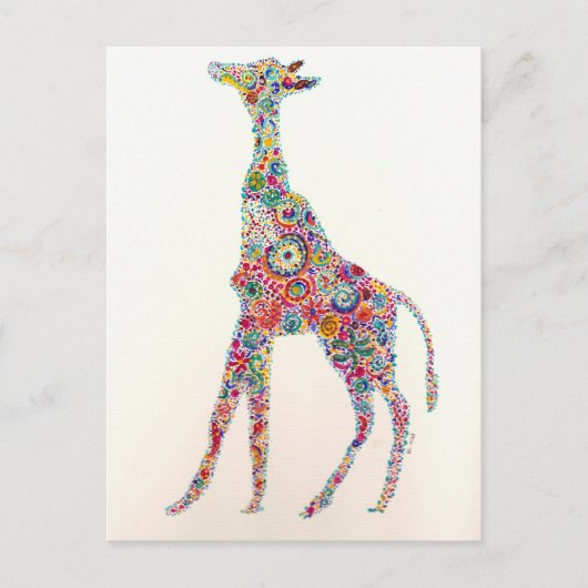 Giraffe Briefkaart (Voorkant)