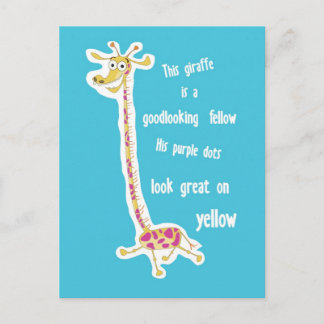 Giraffe briefkaart
