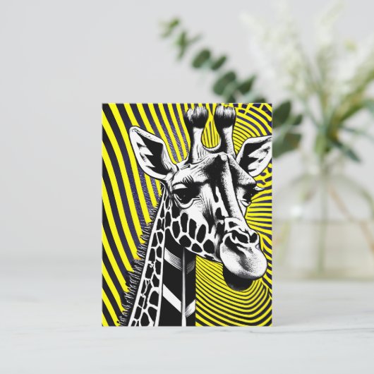 Giraffe Briefkaart (Staand voorkant)