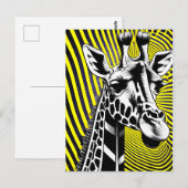 Giraffe Briefkaart (Voorkant / Achterkant)