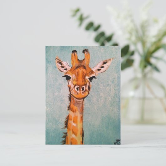 Giraffe Briefkaart (Staand voorkant)