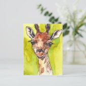 Giraffe Briefkaart (Staand voorkant)