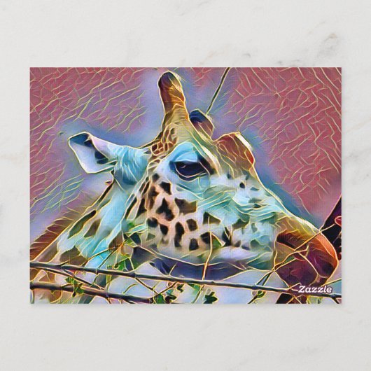 GIRAFFE BRIEFKAART (Achterkant)