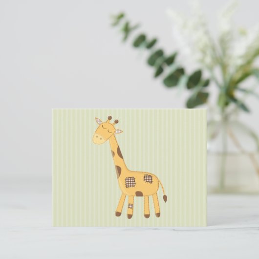 Giraffe Briefkaart (Staand voorkant)