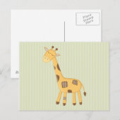 Giraffe Briefkaart (Voorkant / Achterkant)